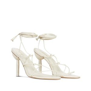 Cult Gaia Off White Soleil Sandals